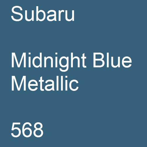 Subaru, Midnight Blue Metallic, 568.